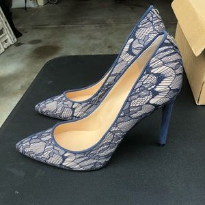 Lace pumps